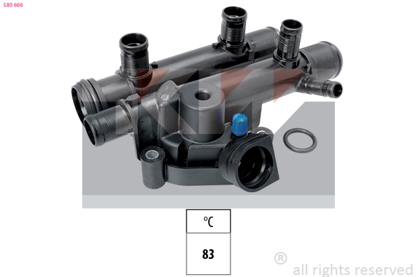 Termostat chladenia KW